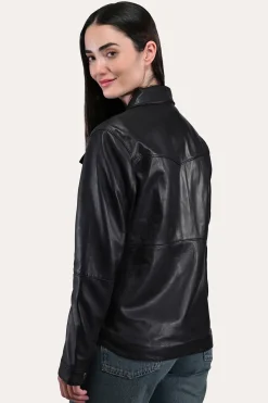 Black Leather Shirt