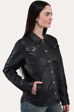 Black Leather Shirt