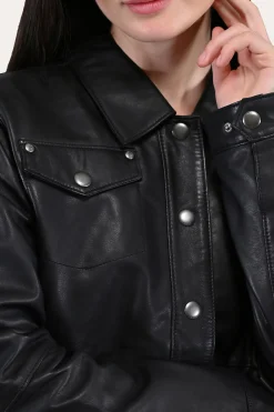 Black Leather Shirt