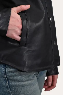 Black Leather Shirt