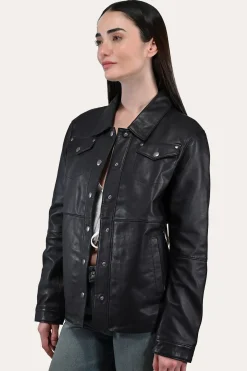 Black Leather Shirt