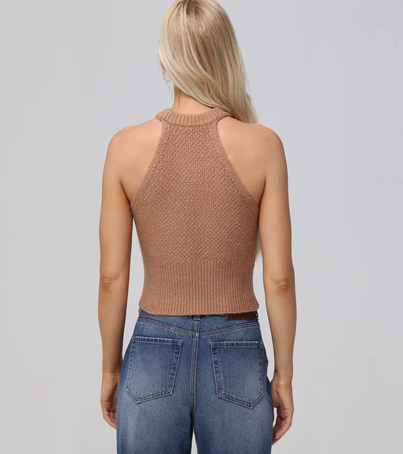 Cable Halter Sweater