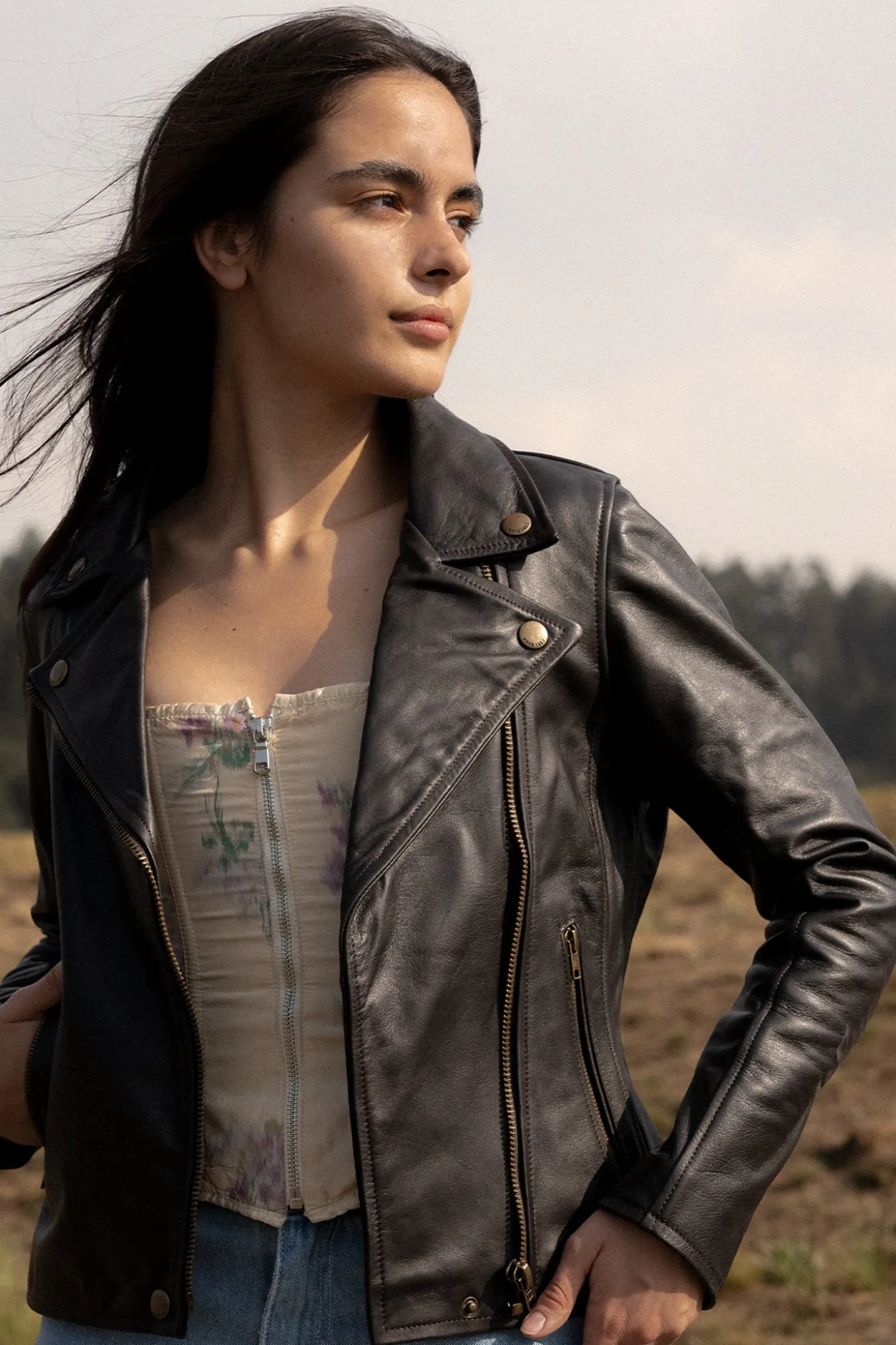 Classic Biker Leather Jacket
