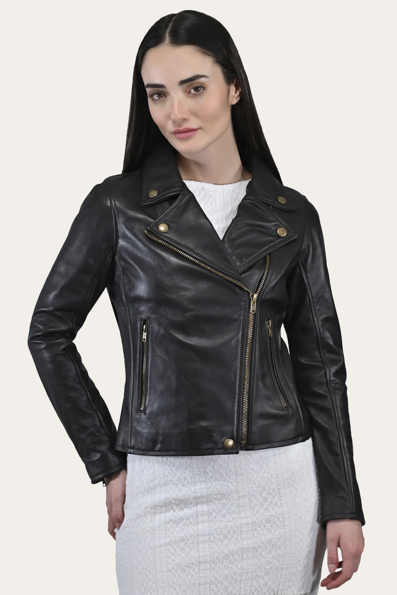 Classic Biker Leather Jacket