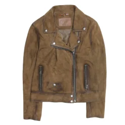 Dark Taupe Biker Jacket
