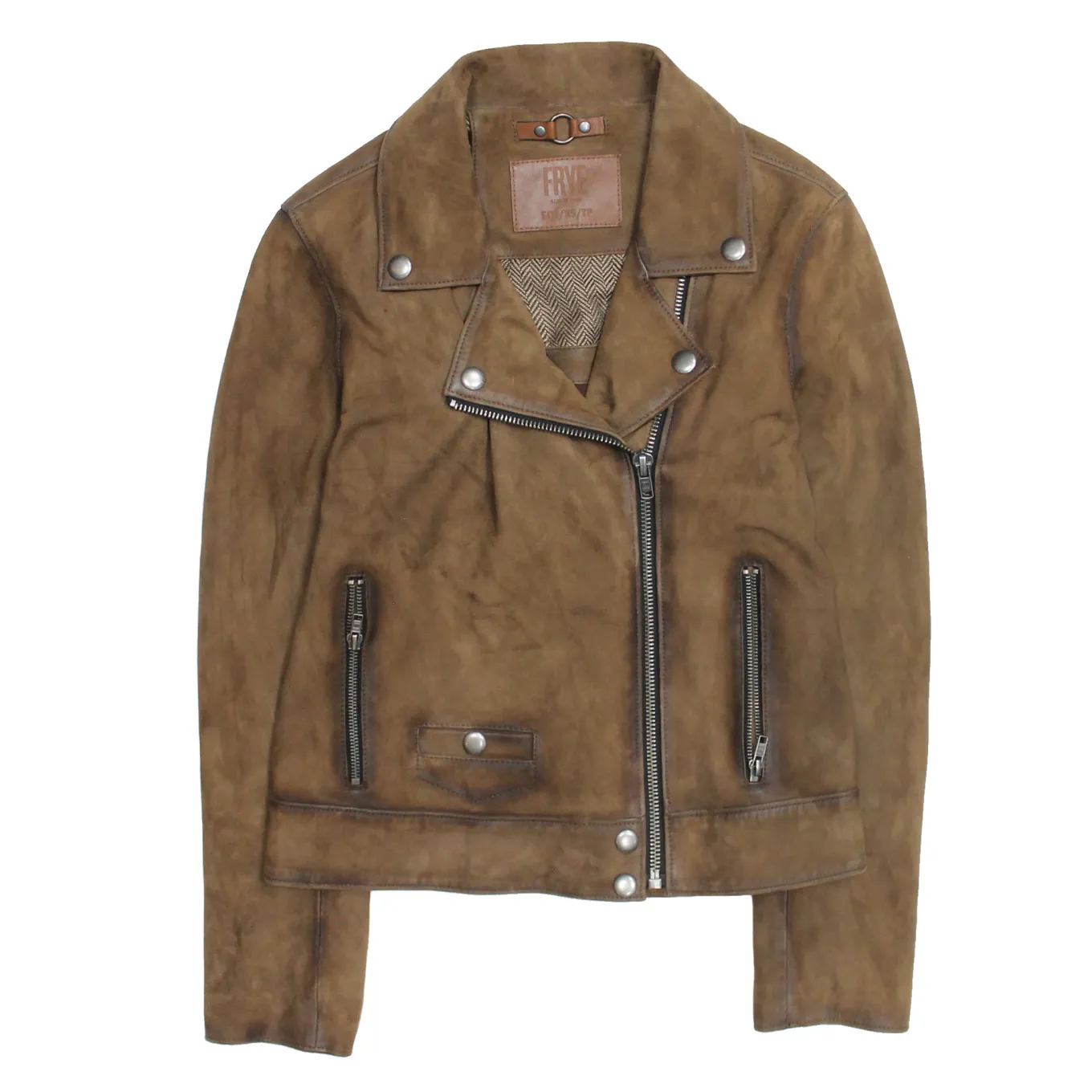 Dark Taupe Biker Jacket