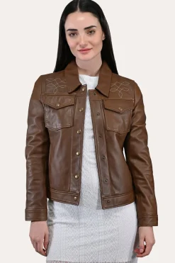 Medium Brown Trucker Jacket
