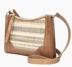 Melissa Straw Zip Crossbody