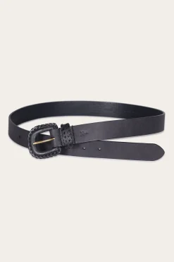 30mm Belt With Covered Buckle & Leather Lacing