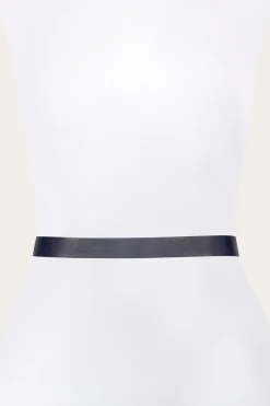 30mm Belt With Covered Buckle & Leather Lacing