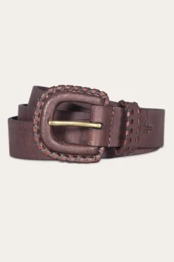 30mm Belt With Covered Buckle & Leather Lacing