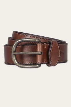 35mm Stitched Edge Belt With Shaped Keeper