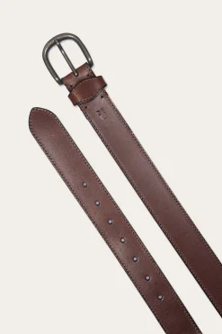 35mm Stitched Edge Belt With Shaped Keeper