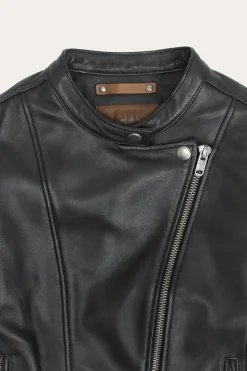 Modern Biker-racer Leather Jacket