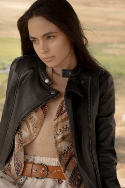 Modern Biker-racer Leather Jacket