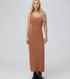Open Stitch Maxi Sweater Dress