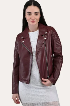 Oxblood Biker Jacket