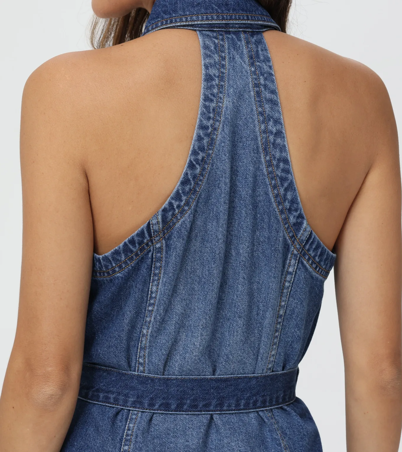 Racerback Denim Dress