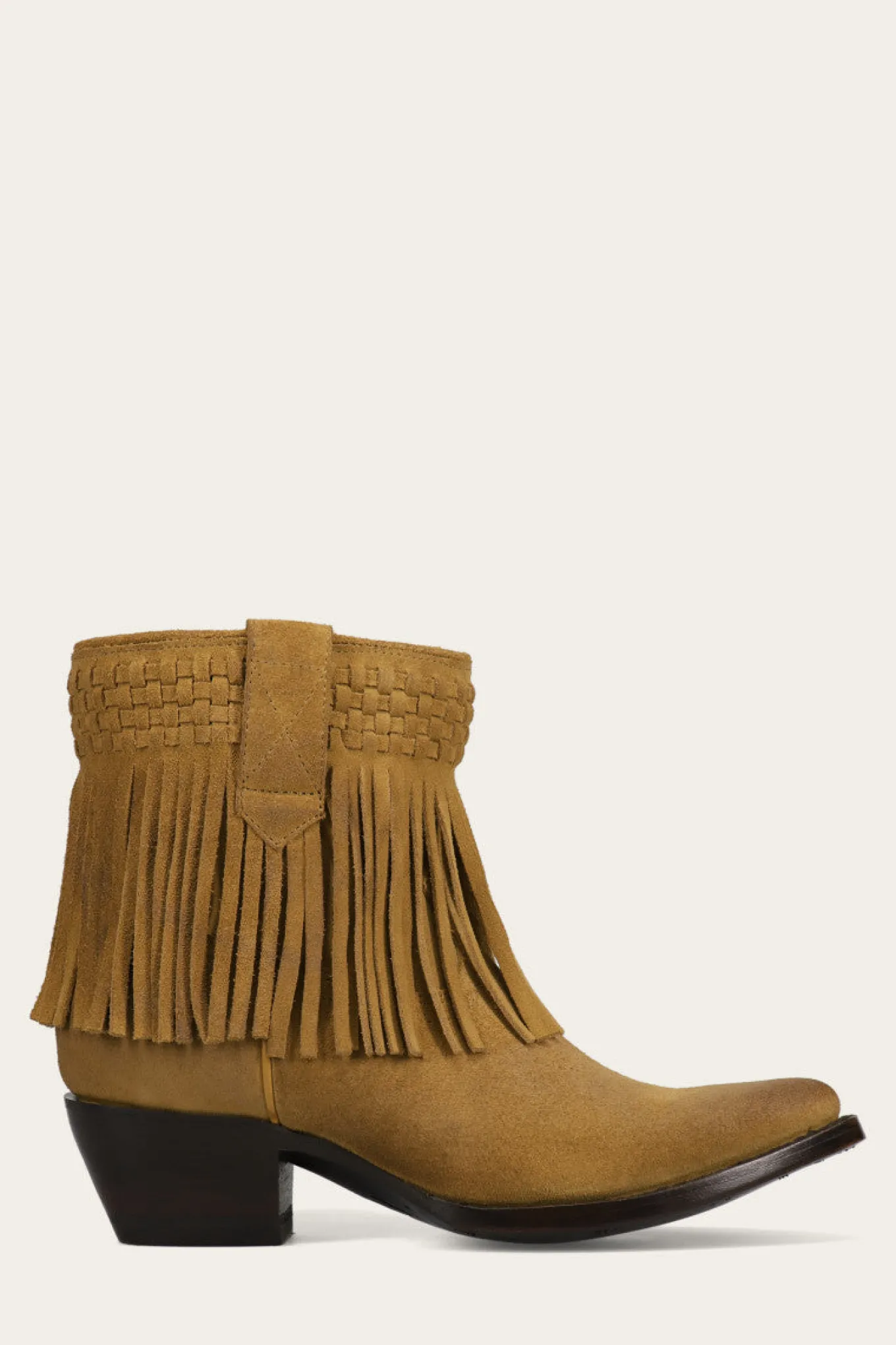 Sacha Short Fringe Bootie