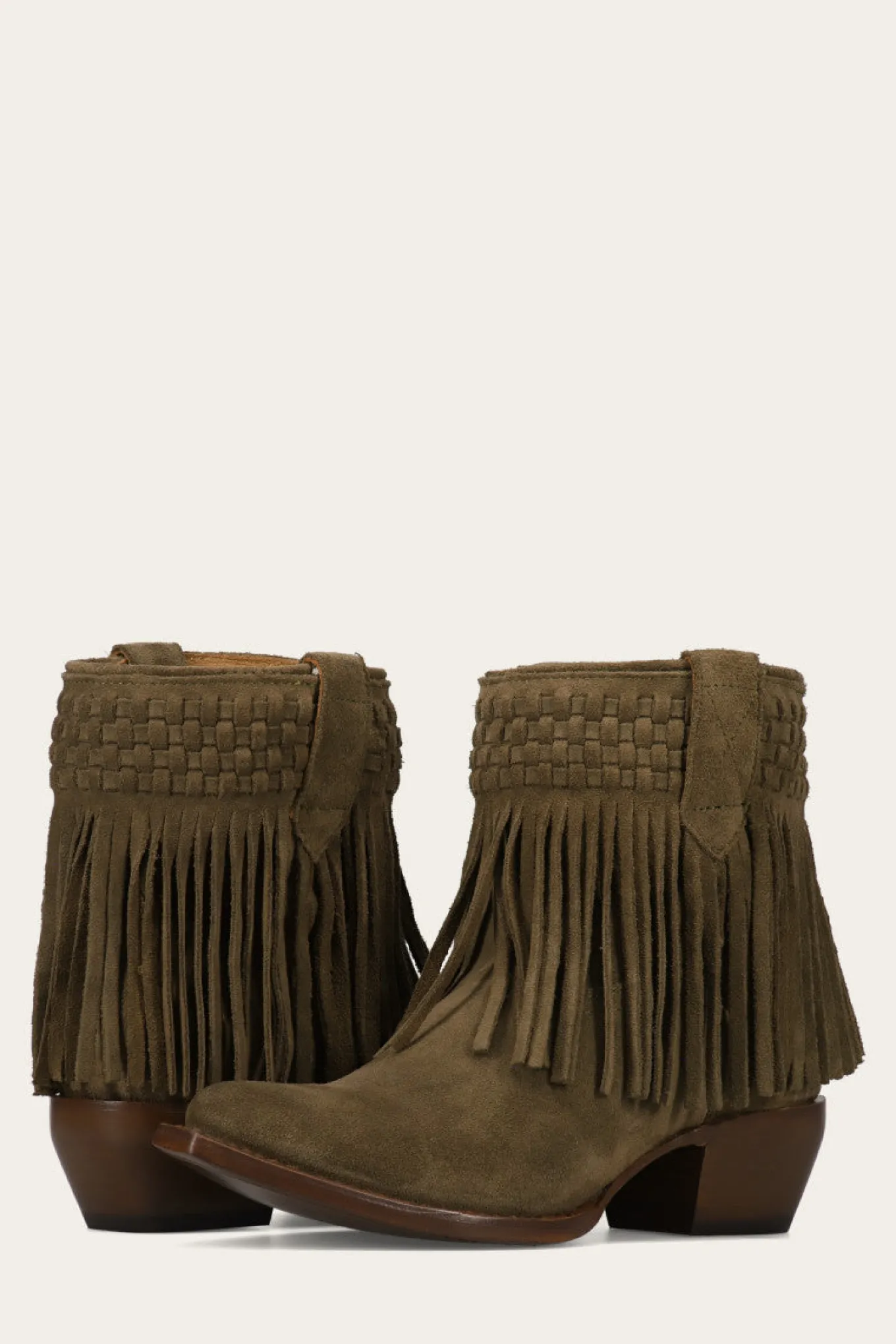 Sacha Short Fringe Bootie