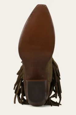 Sacha Short Fringe Bootie