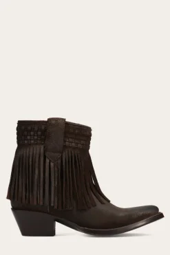 Sacha Short Fringe Bootie