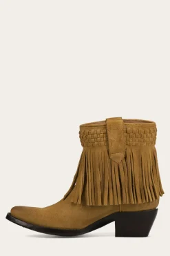 Sacha Short Fringe Bootie