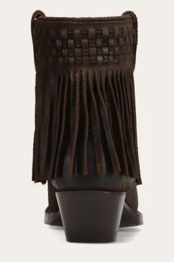 Sacha Short Fringe Bootie