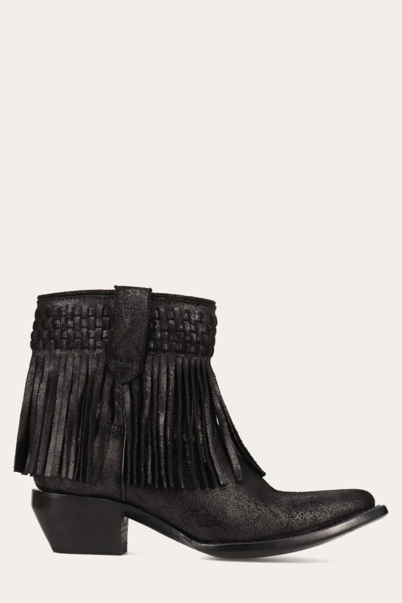 Sacha Short Fringe Bootie