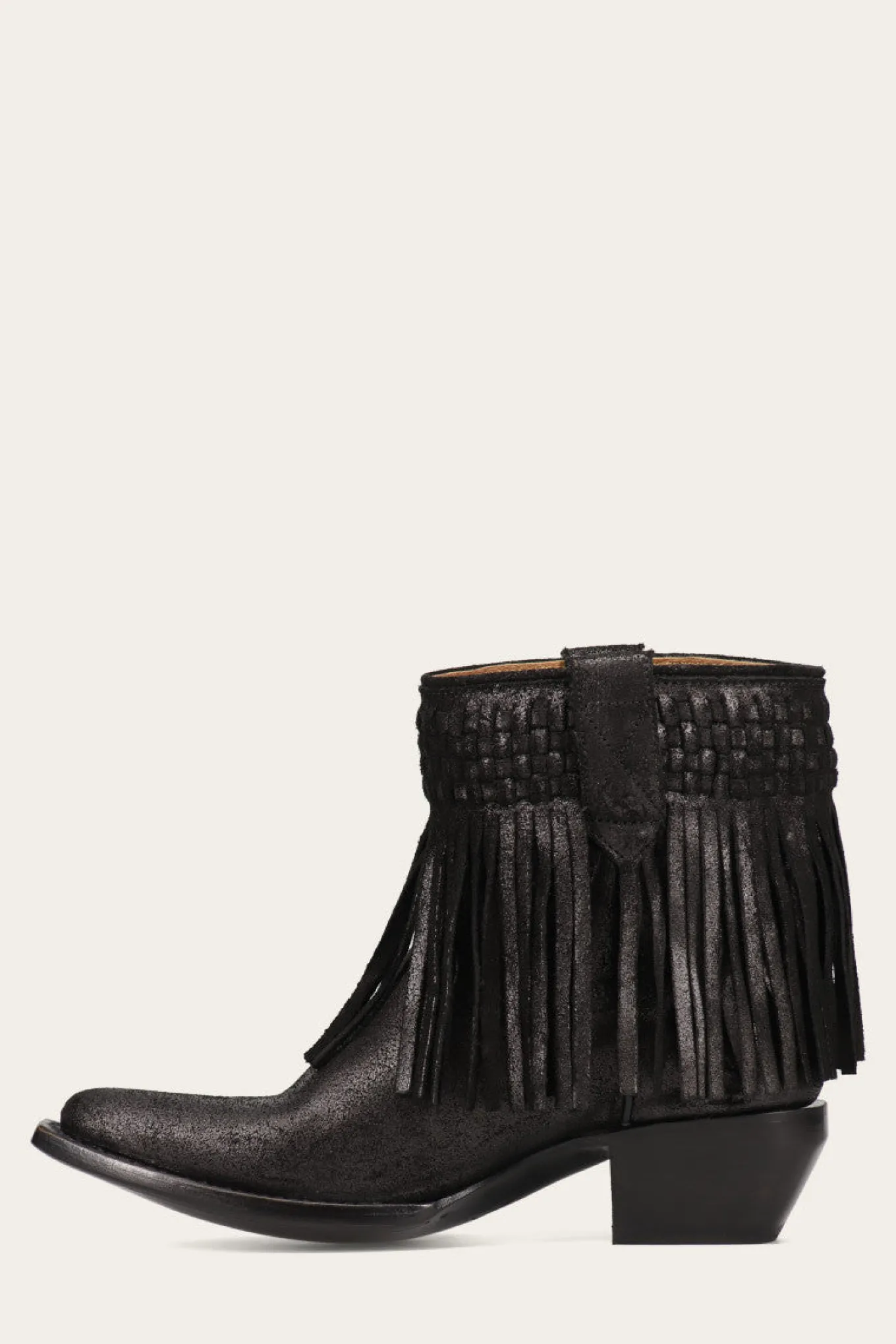 Sacha Short Fringe Bootie