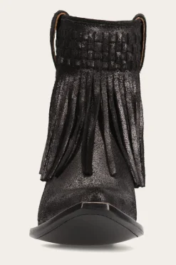 Sacha Short Fringe Bootie