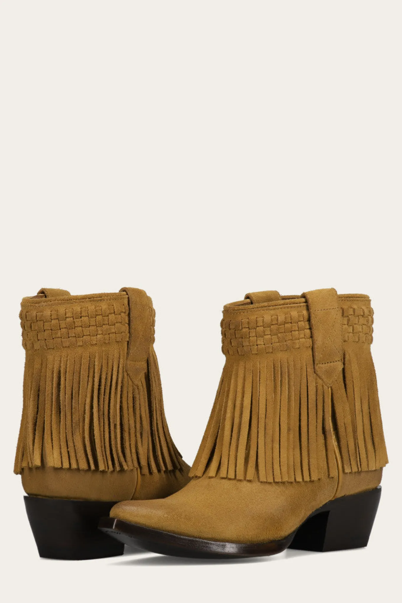 Sacha Short Fringe Bootie