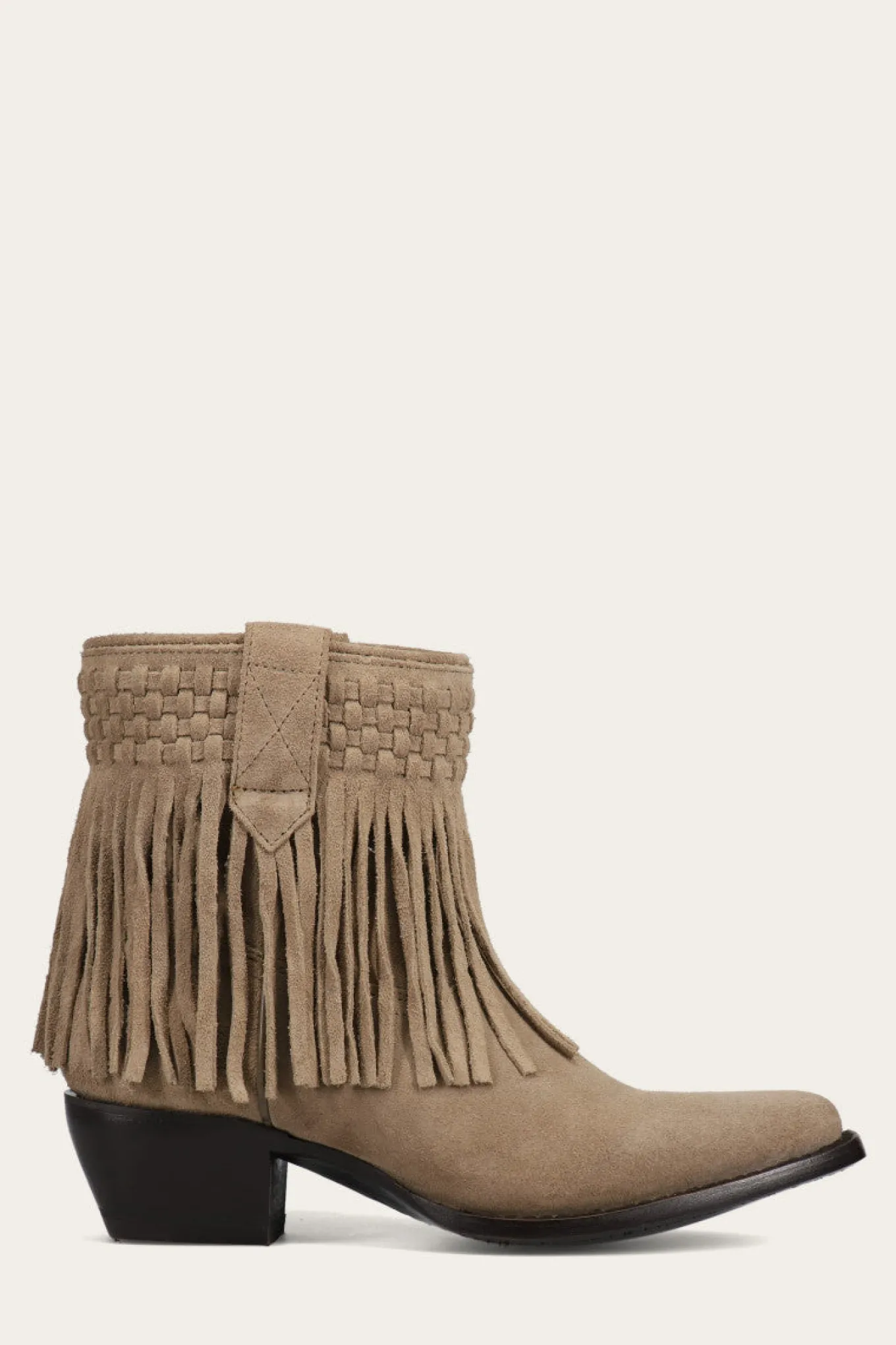Sacha Short Fringe Bootie
