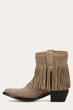Sacha Short Fringe Bootie