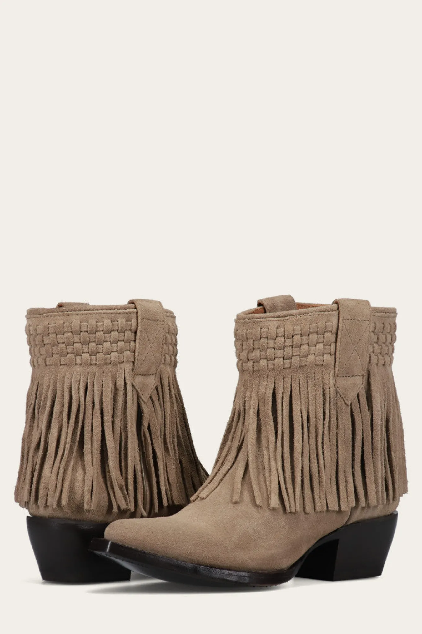 Sacha Short Fringe Bootie