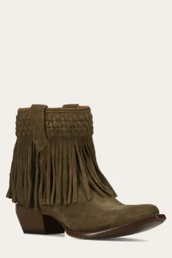 Sacha Short Fringe Bootie