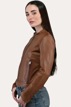 Tobacco Cafe Racer Jacket